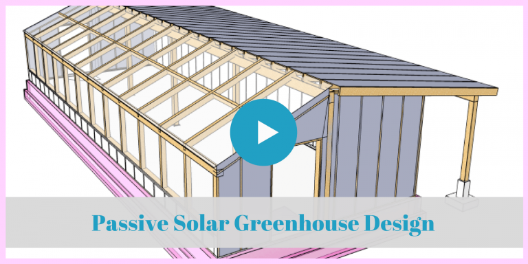 Permaculture, serre à énergie solaire passive